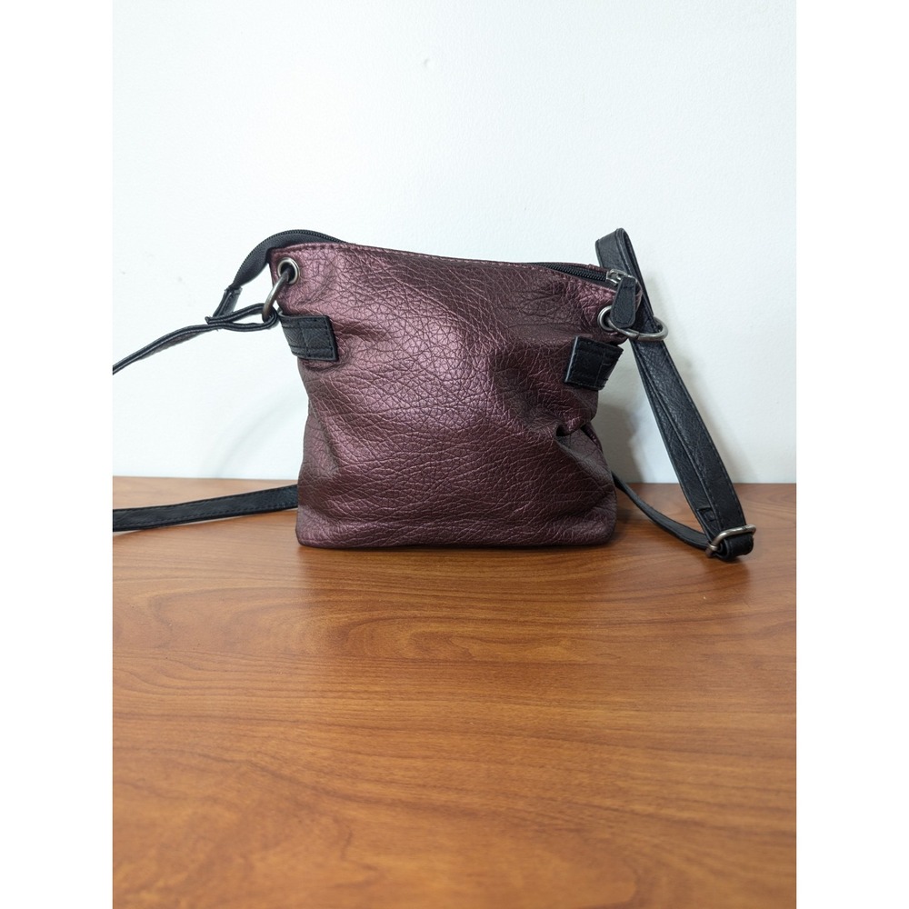STYLE & CO TATE Red Faux Leather & Studded Detailing Coss-body Bag